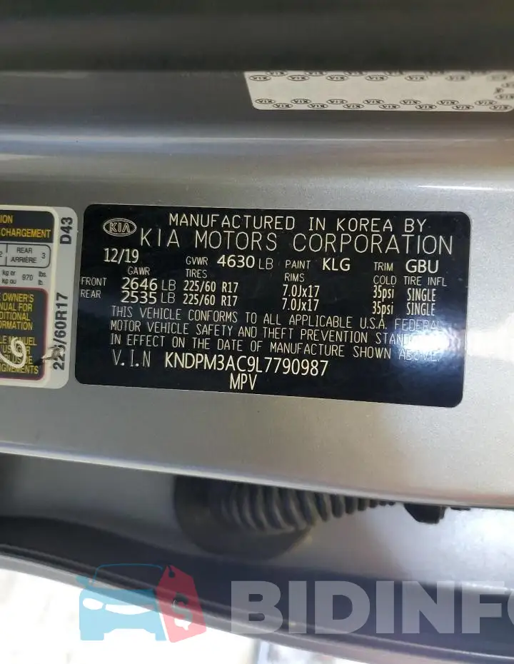 KNDPM3AC9L7790987 Photo# 14