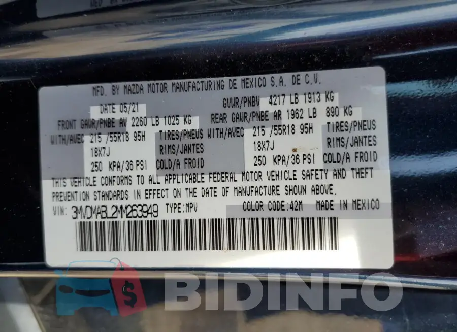 3MVDMABL2MM263949 Photo# 13