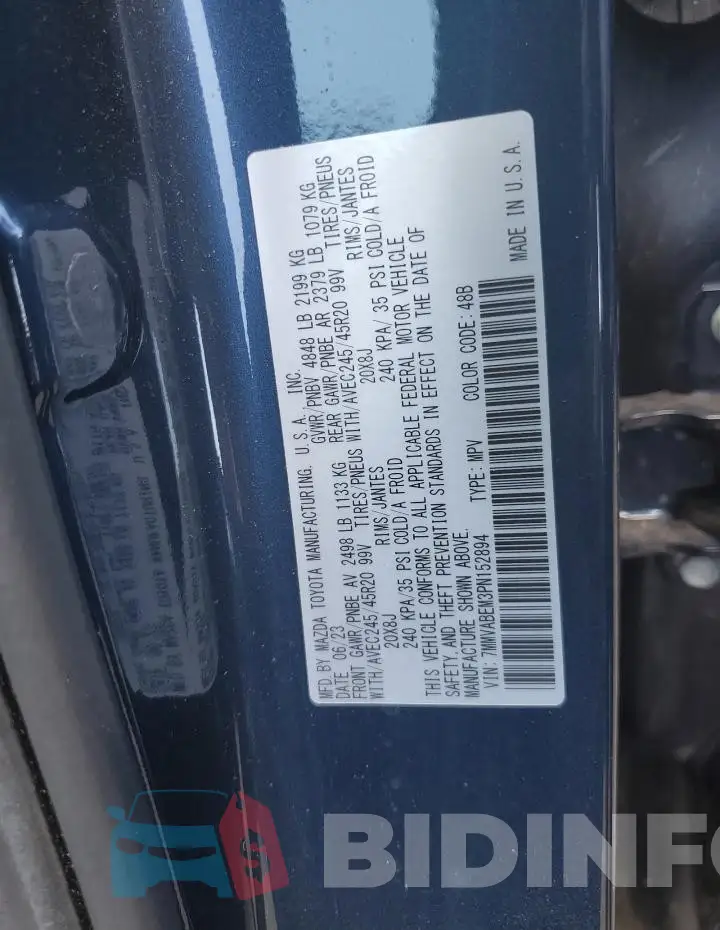 7MMVABEM3PN152894 Photo# 13