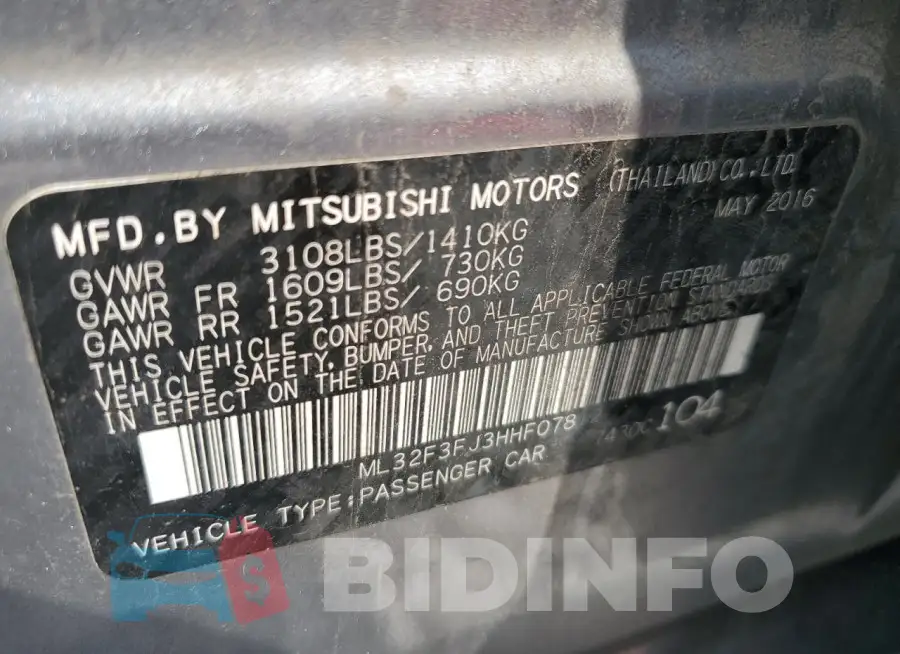 ML32F3FJ3HHF07812 Photo# 12