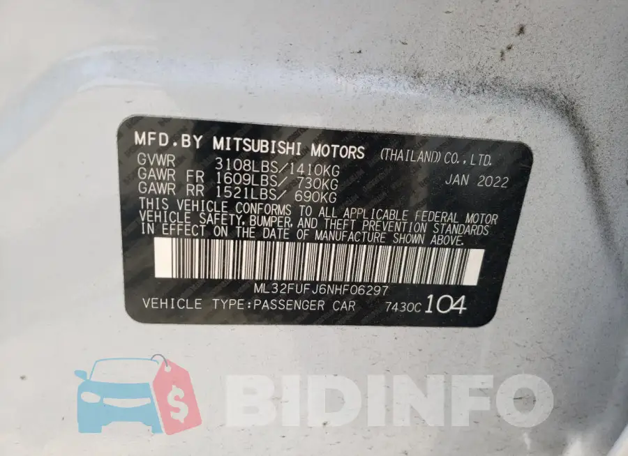 ML32FUFJ6NHF06297 Photo# 13