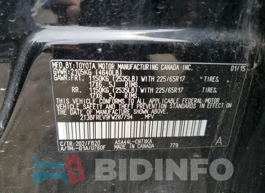 2T3BFREV9FW287794 Photo# 12