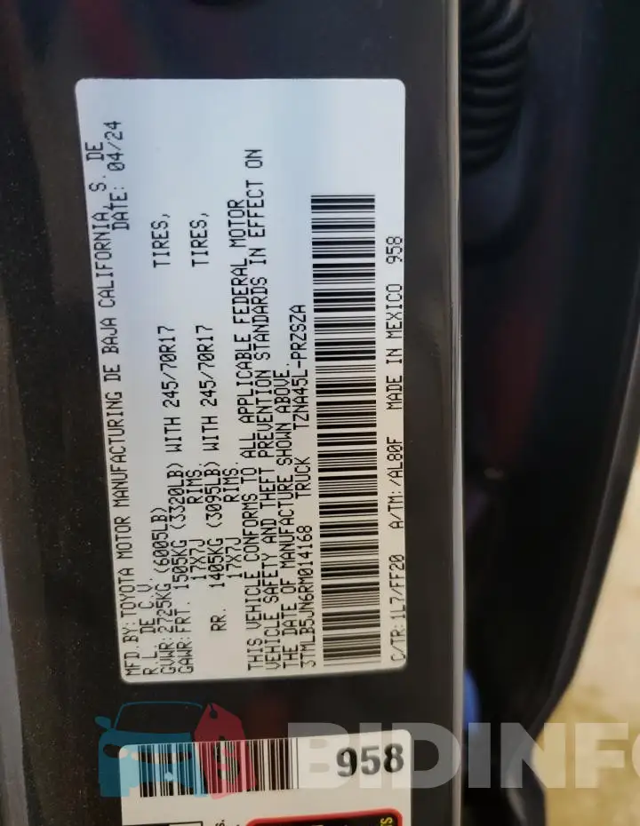 3TMLB5JN6RM014168 Photo# 12