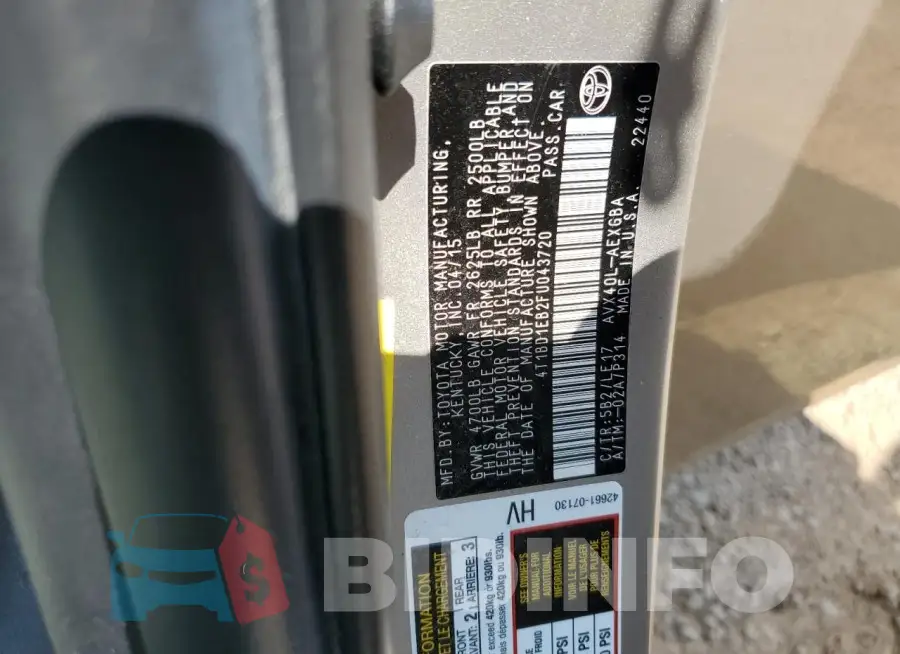 4T1BD1EB2FU043720 Photo# 12