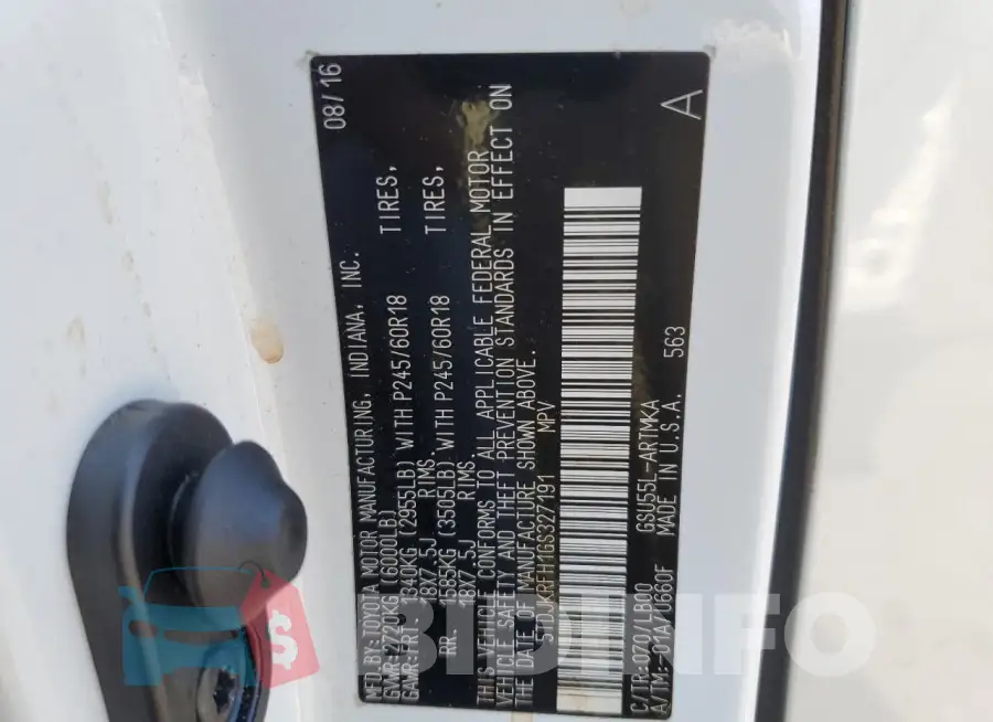5TDJKRFH1GS327191 Photo# 13