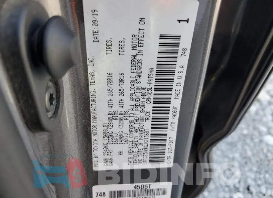 5TFCZ5ANXLX213687 Photo# 13