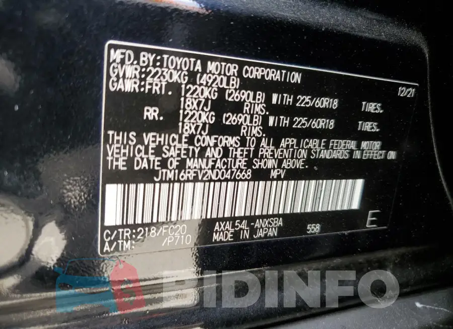 JTM16RFV2ND047668 Photo# 12