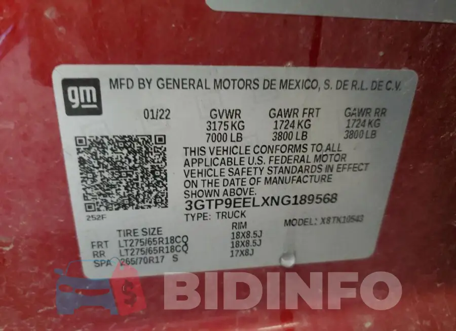 3GTP9EELXNG189568 Photo# 12