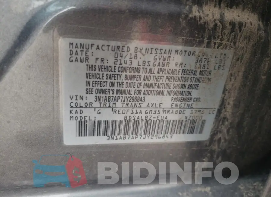 3N1AB7AP7JY296843 Photo# 12