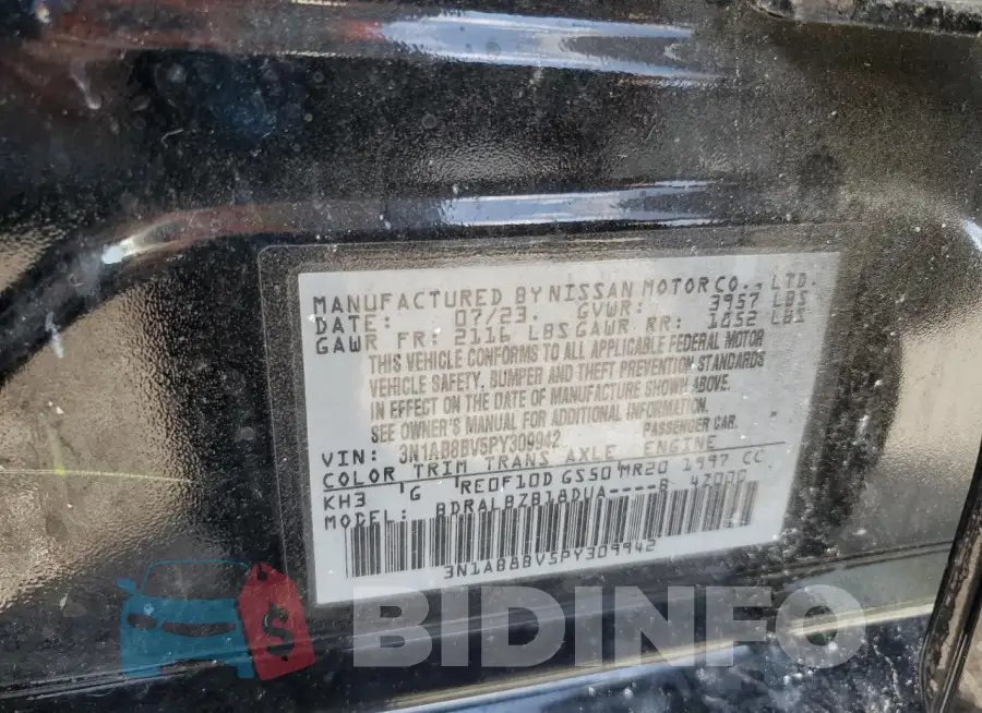 3N1AB8BV5PY309942 Photo# 12