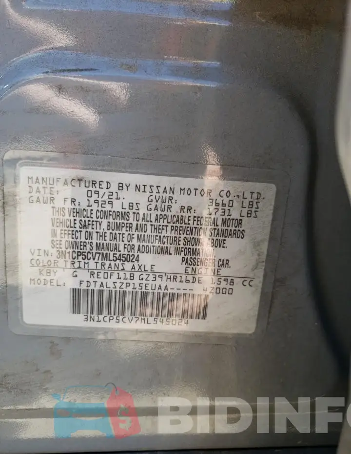 3N1CP5CV7ML545024 Photo# 14