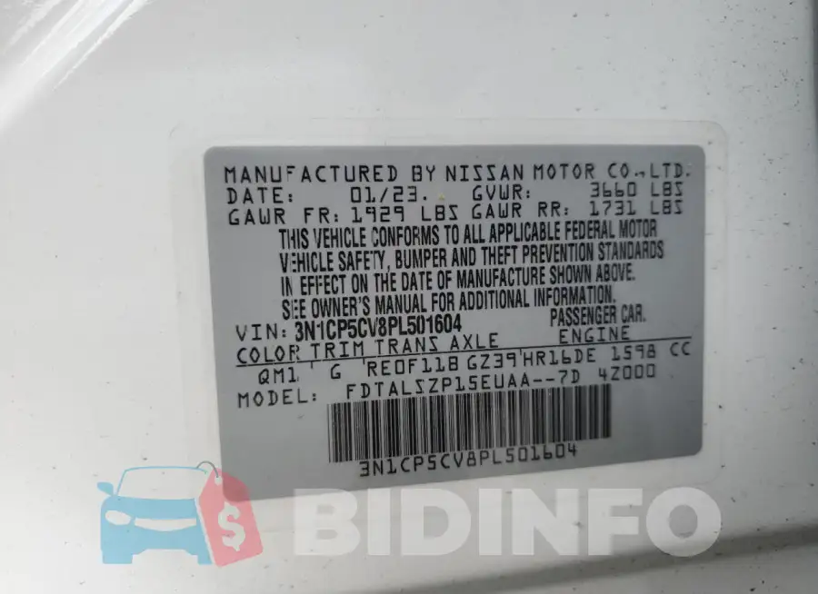 3N1CP5CV8PL501604 Photo# 13