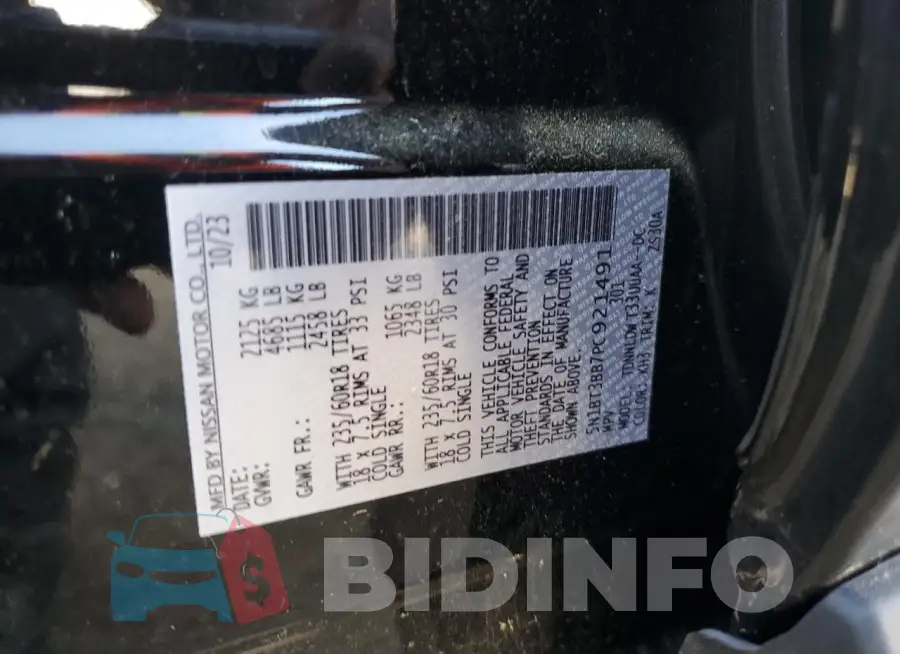 5N1BT3BB7PC921491 Photo# 13