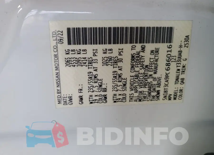 5N1BT3CA9PC686016 Photo# 13