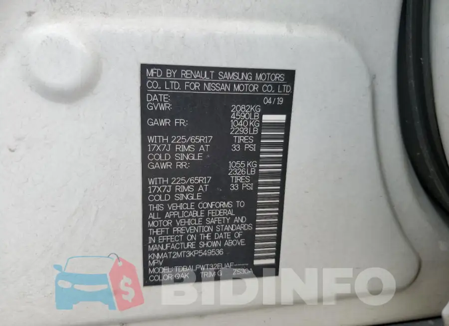 KNMAT2MT3KP549536 Photo# 14