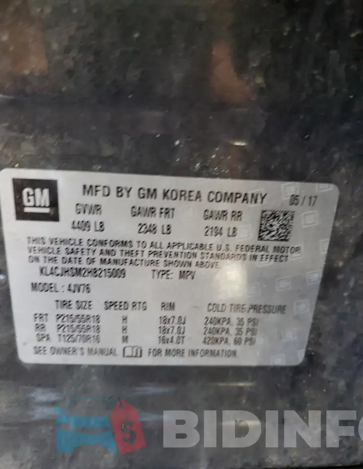 KL4CJHSM2HB215009 Photo# 13
