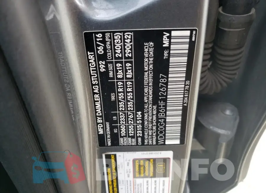 WDC0G4JB6HF126787 Photo# 12
