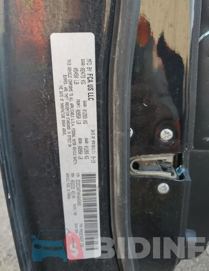 2C3CDXATXKH645003 Photo# 13