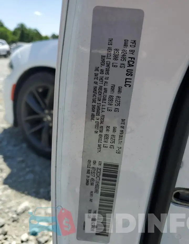 2C3CDXCT1KH682082 Photo# 12