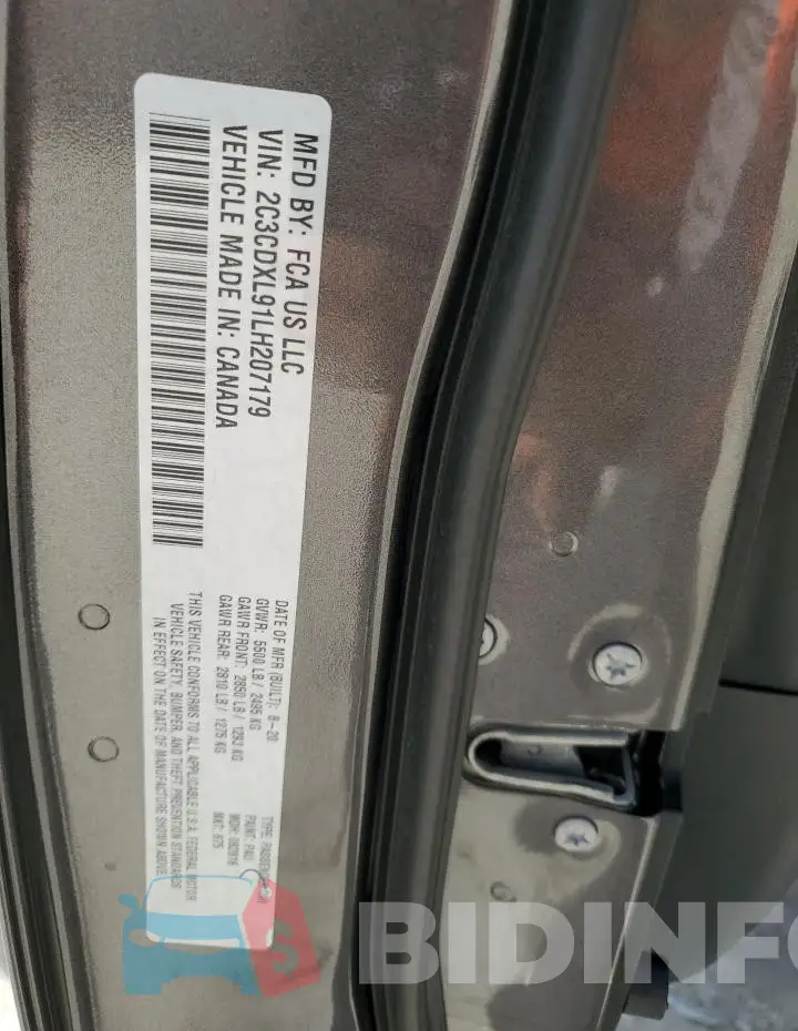 2C3CDXL91LH207179 Photo# 13