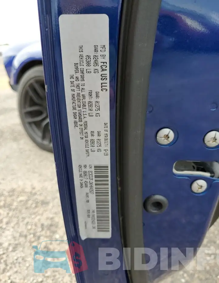2C3CDZFJ3KH642527 Photo# 12