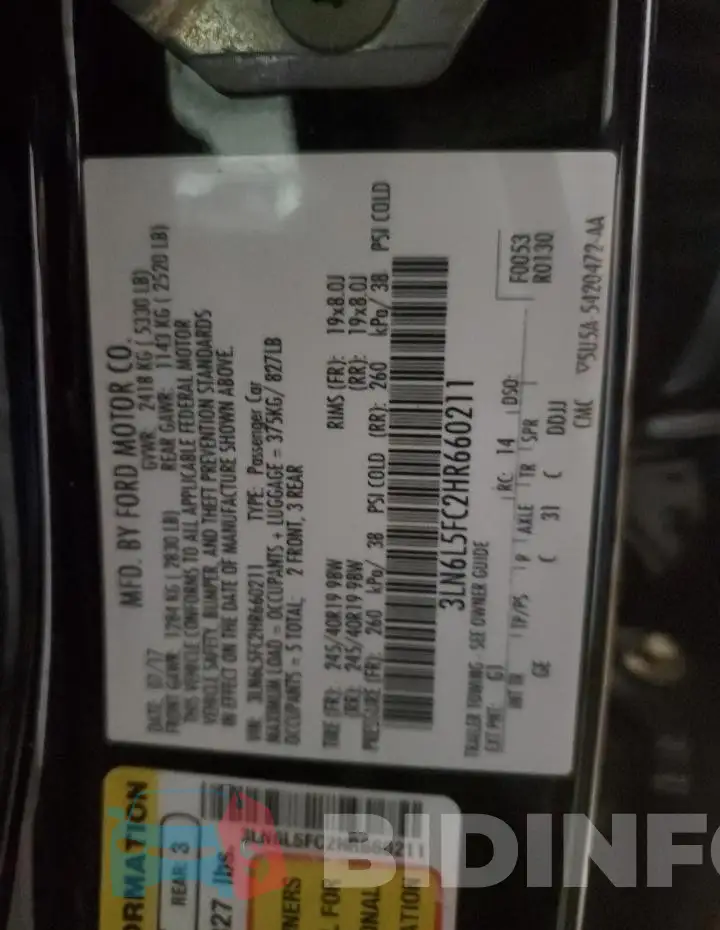 3LN6L5FC2HR660211 Photo# 12