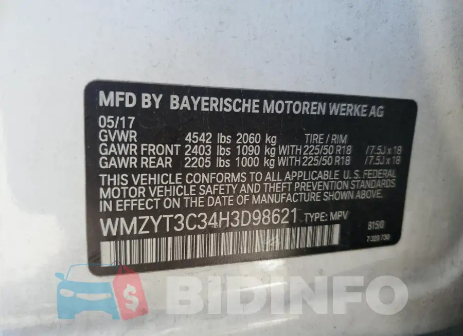 WMZYT3C34H3D98621 Photo# 12