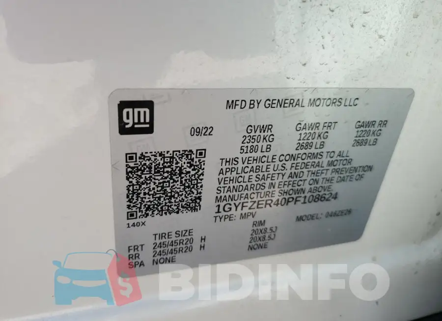 1GYFZER40PF108624 Photo# 13
