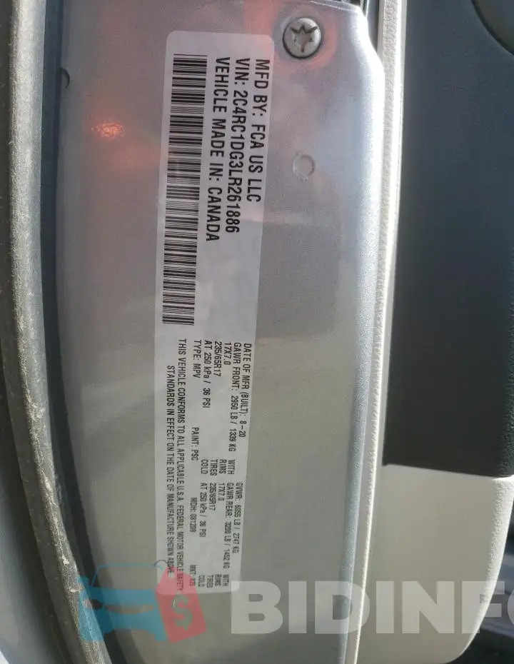2C4RC1DG3LR261886 Photo# 13