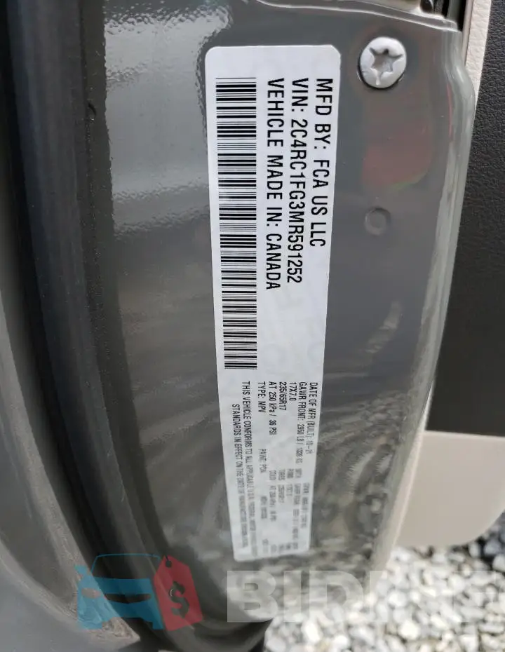 2C4RC1FG3MR591252 Photo# 13