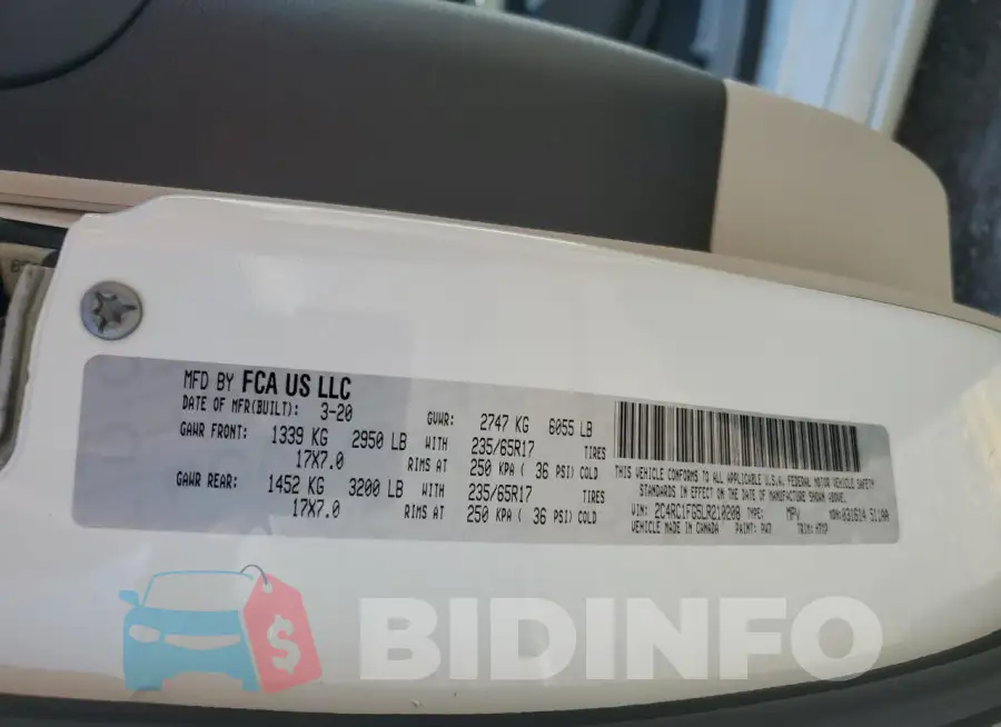 2C4RC1FG5LR210208 Photo# 12