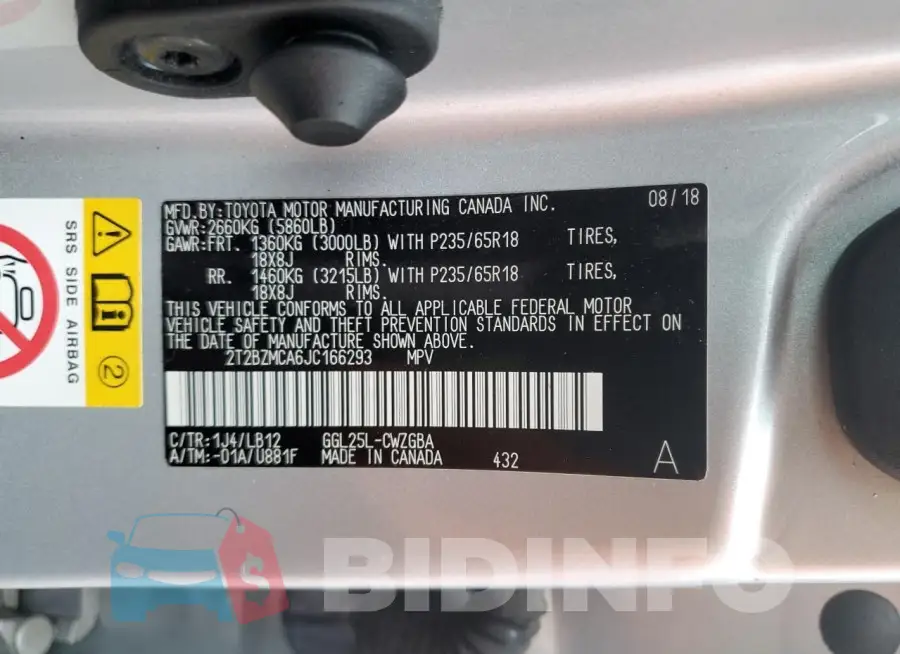 2T2BZMCA6JC166293 Photo# 12