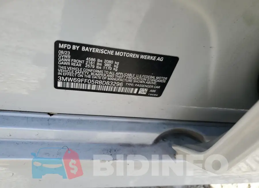 3MW69FF05R8D83296 Photo# 13