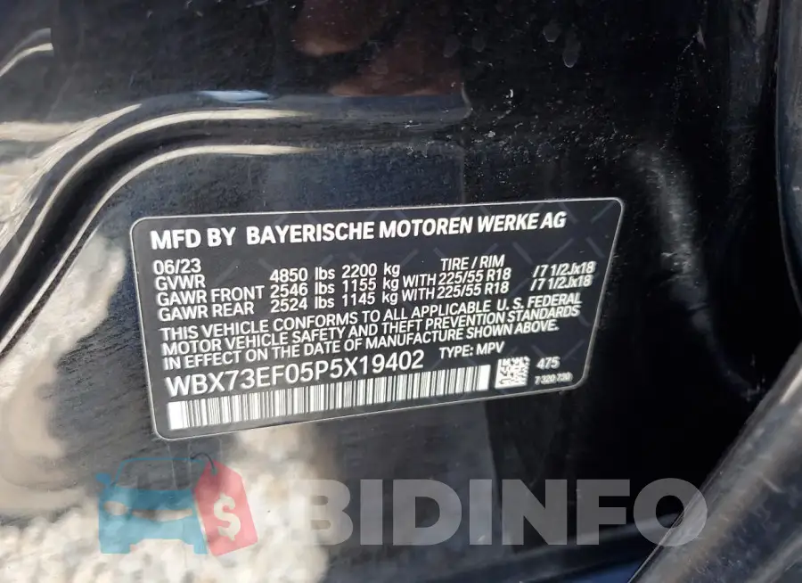 WBX73EF05P5X19402 Photo# 12