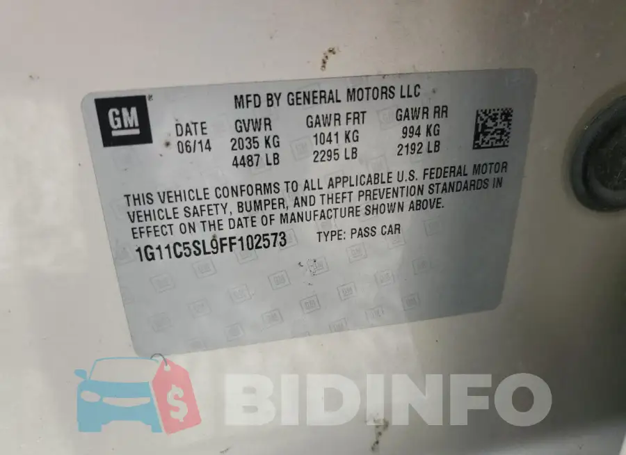 1G11C5SL9FF102573 Photo# 12