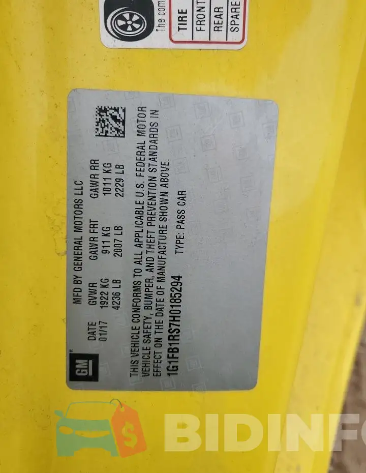 1G1FB1RS7H0185294 Photo# 12