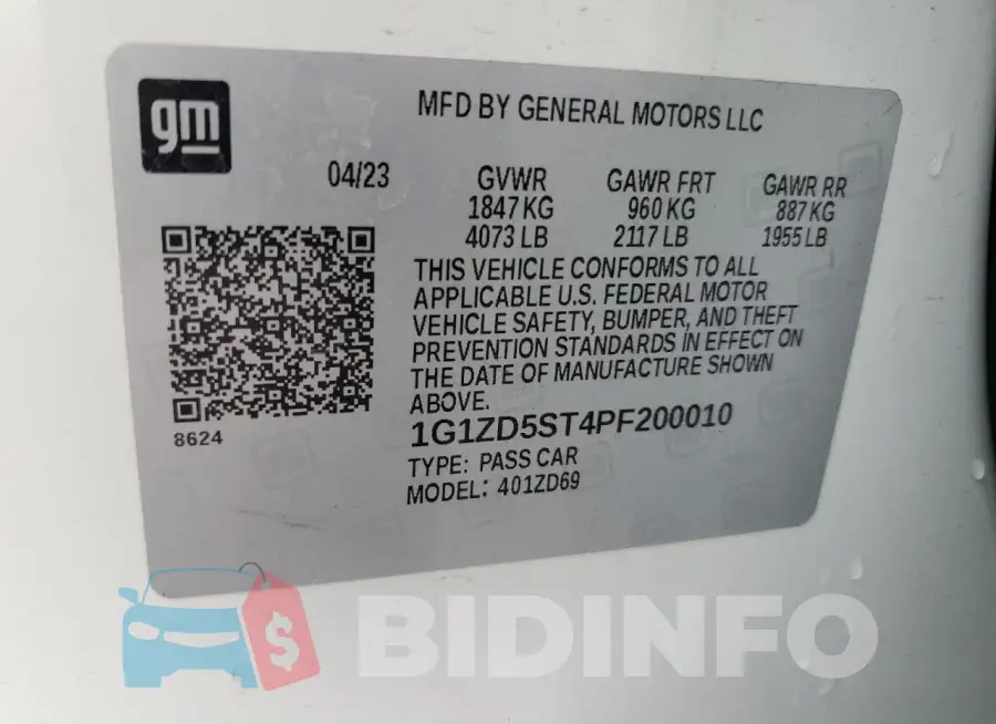 1G1ZD5ST4PF200010 Photo# 13