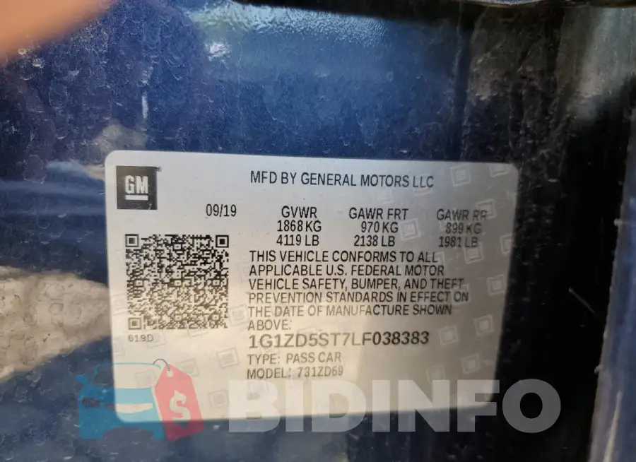 1G1ZD5ST7LF038383 Photo# 12