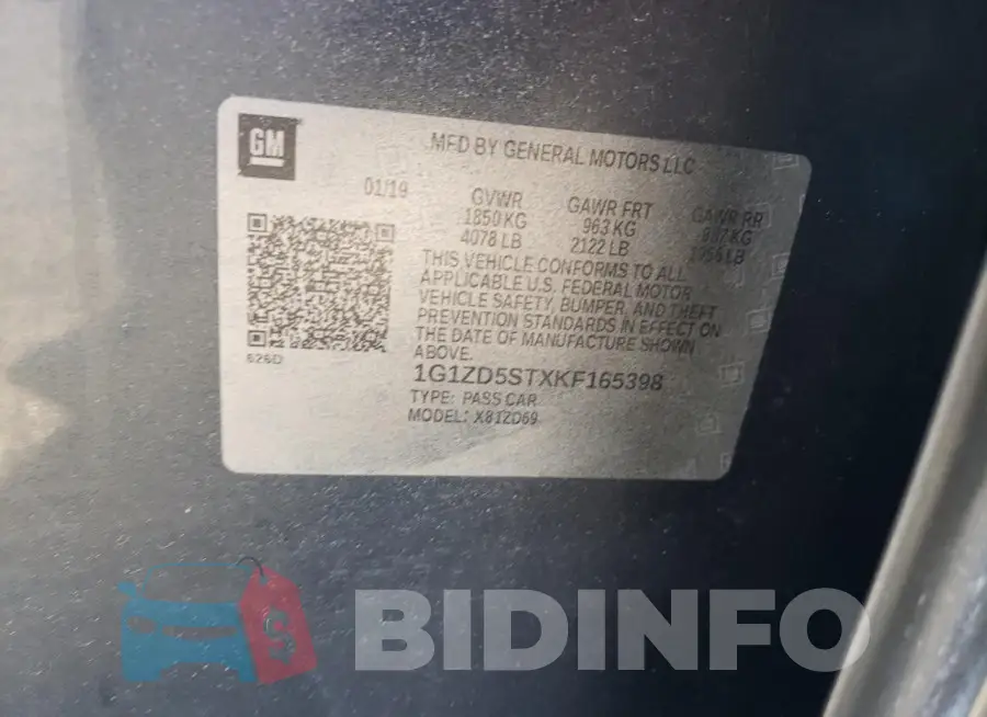 1G1ZD5STXKF165398 Photo# 12