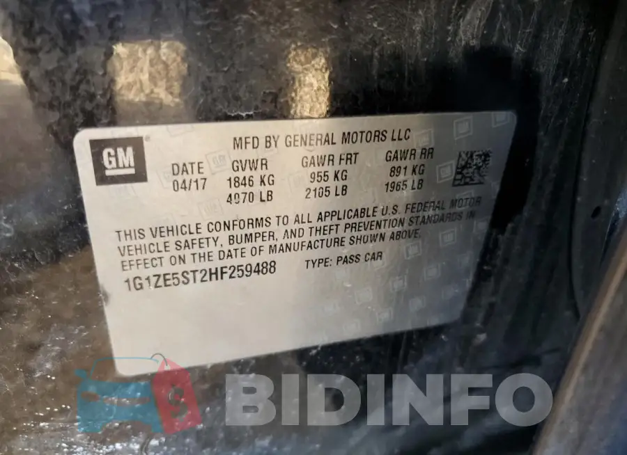 1G1ZE5ST2HF259488 Photo# 13