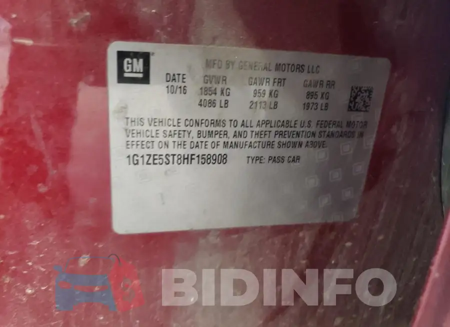 1G1ZE5ST8HF158908 Photo# 12