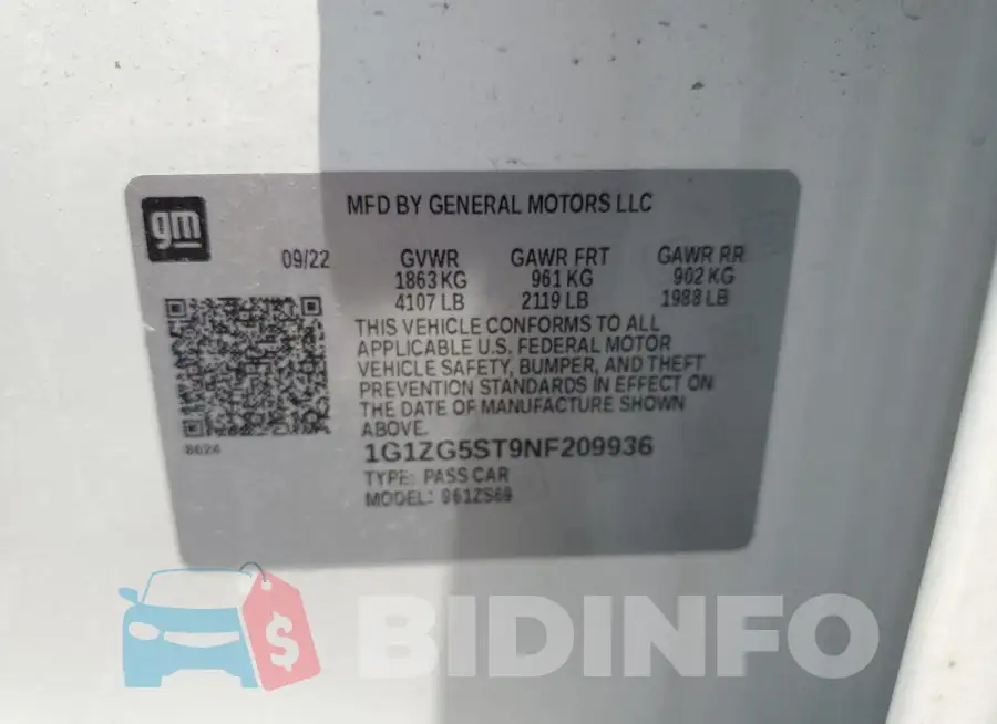 1G1ZG5ST9NF209936 Photo# 12
