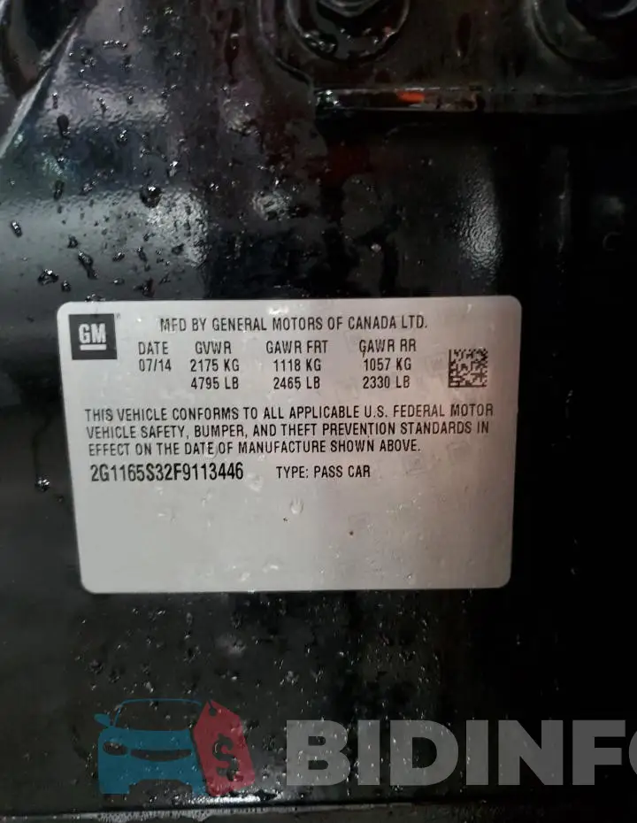 2G1165S32F9113446 Photo# 13
