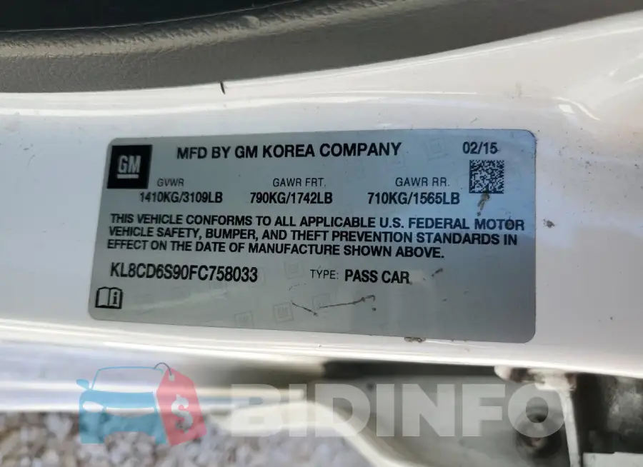 KL8CD6S90FC758033 Photo# 12