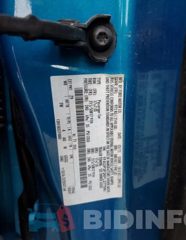 1FADP3F26FL277580 Photo# 12