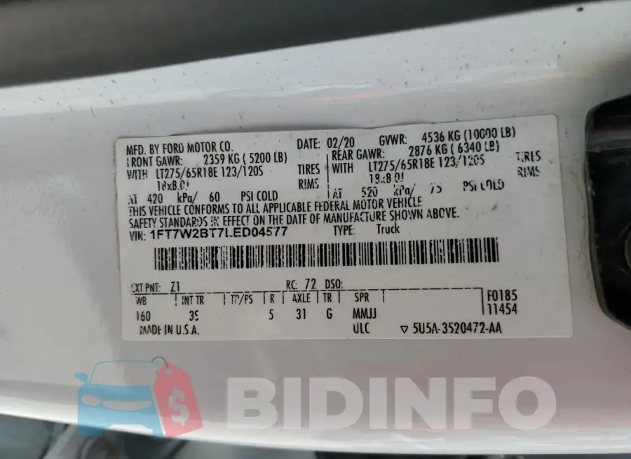 1FT7W2BT7LED04577 Photo# 12