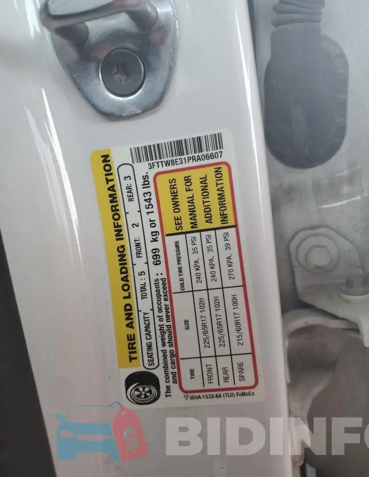 3FTTW8E31PRA06607 Photo# 12