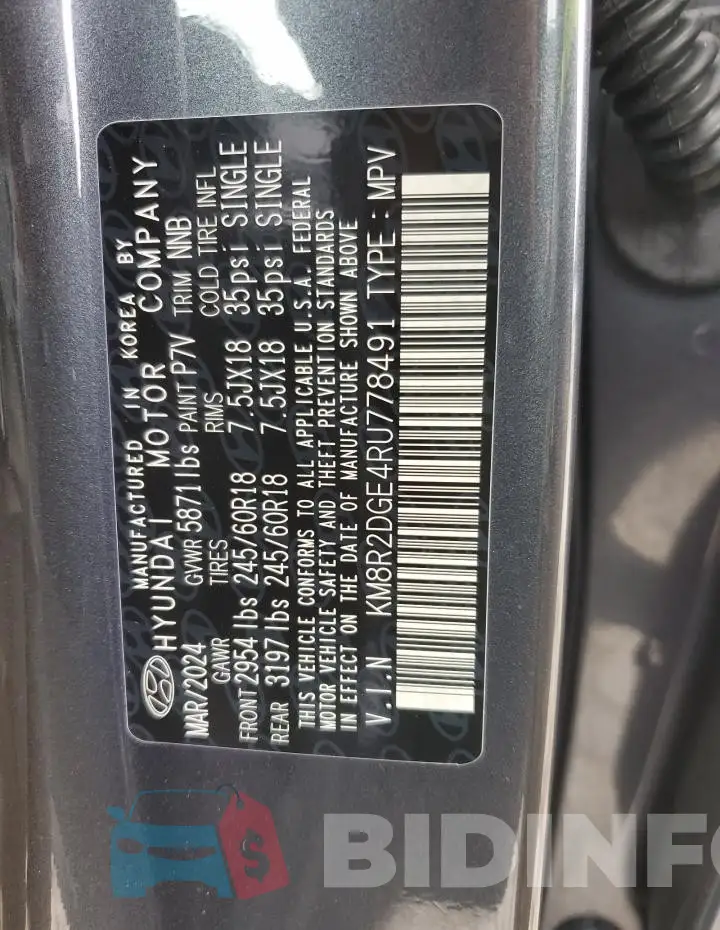 KM8R2DGE4RU778491 Photo# 13