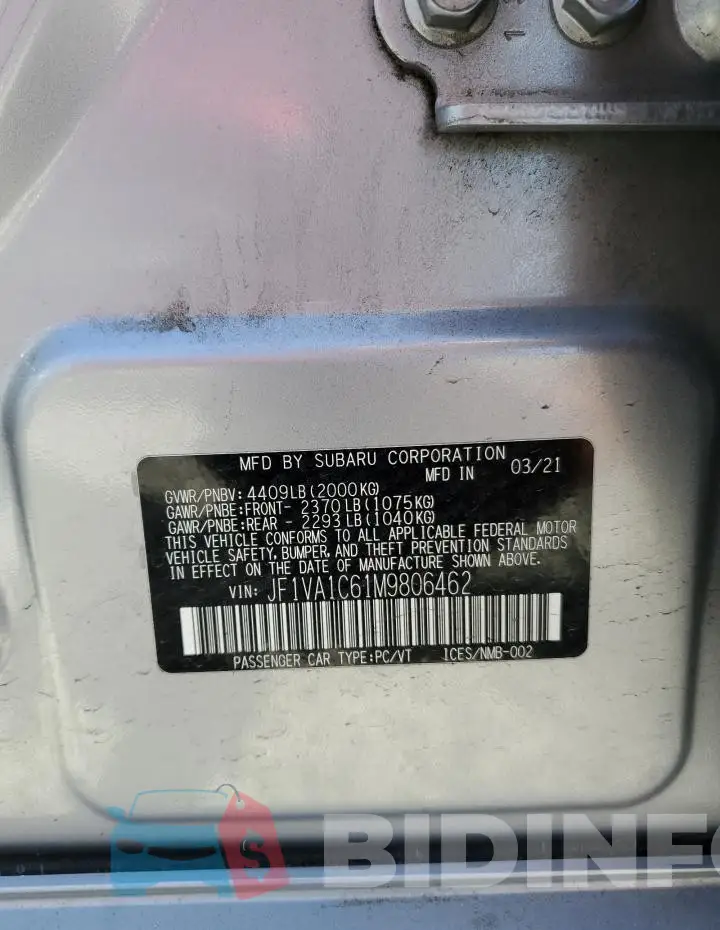 JF1VA1C61M9806462 Photo# 13