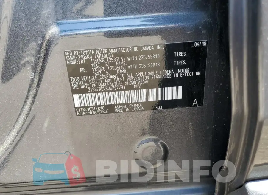 2T3RFREV6JW787791 Photo# 12